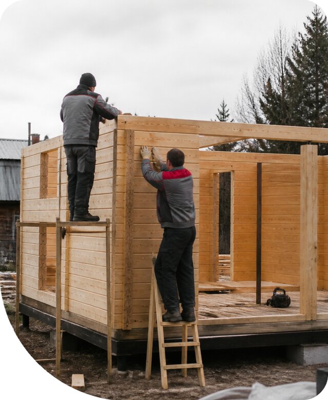 Строительство построек из бруса под ключ в Реутове недорого